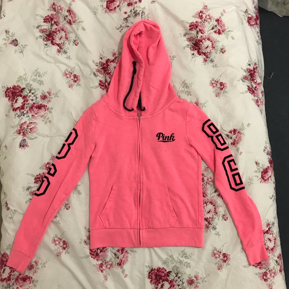 PINK zip up hoodie